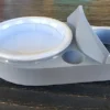 Ash Grey Leopard Gecko food bowl, calcium dish & water dish - Image 11
